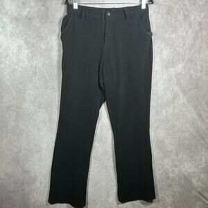Butter Fleece Pants Womens Medium Black Fleece Straight Leg High Rise Athleisure
